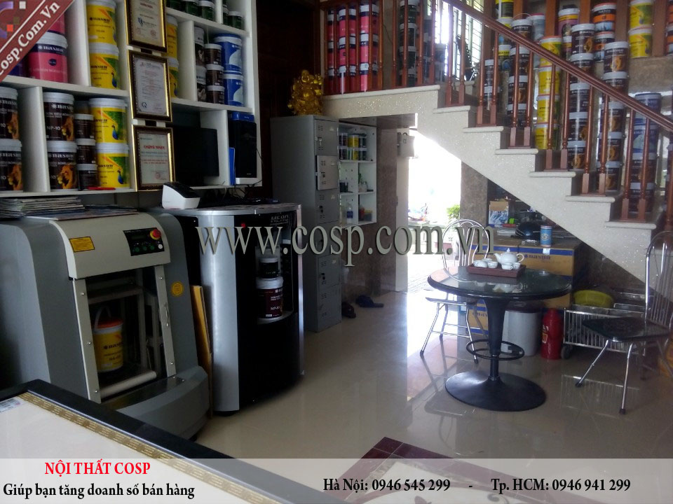 Thi công cửa hàng VLXD chị Ước- Hà Nam